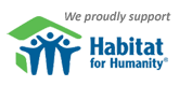 We proudly support Habitat for Humanity.